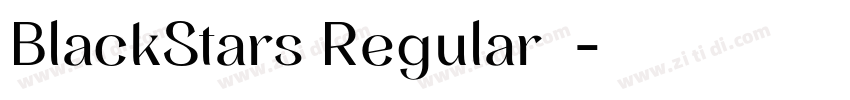 BlackStars Regular◆字体转换